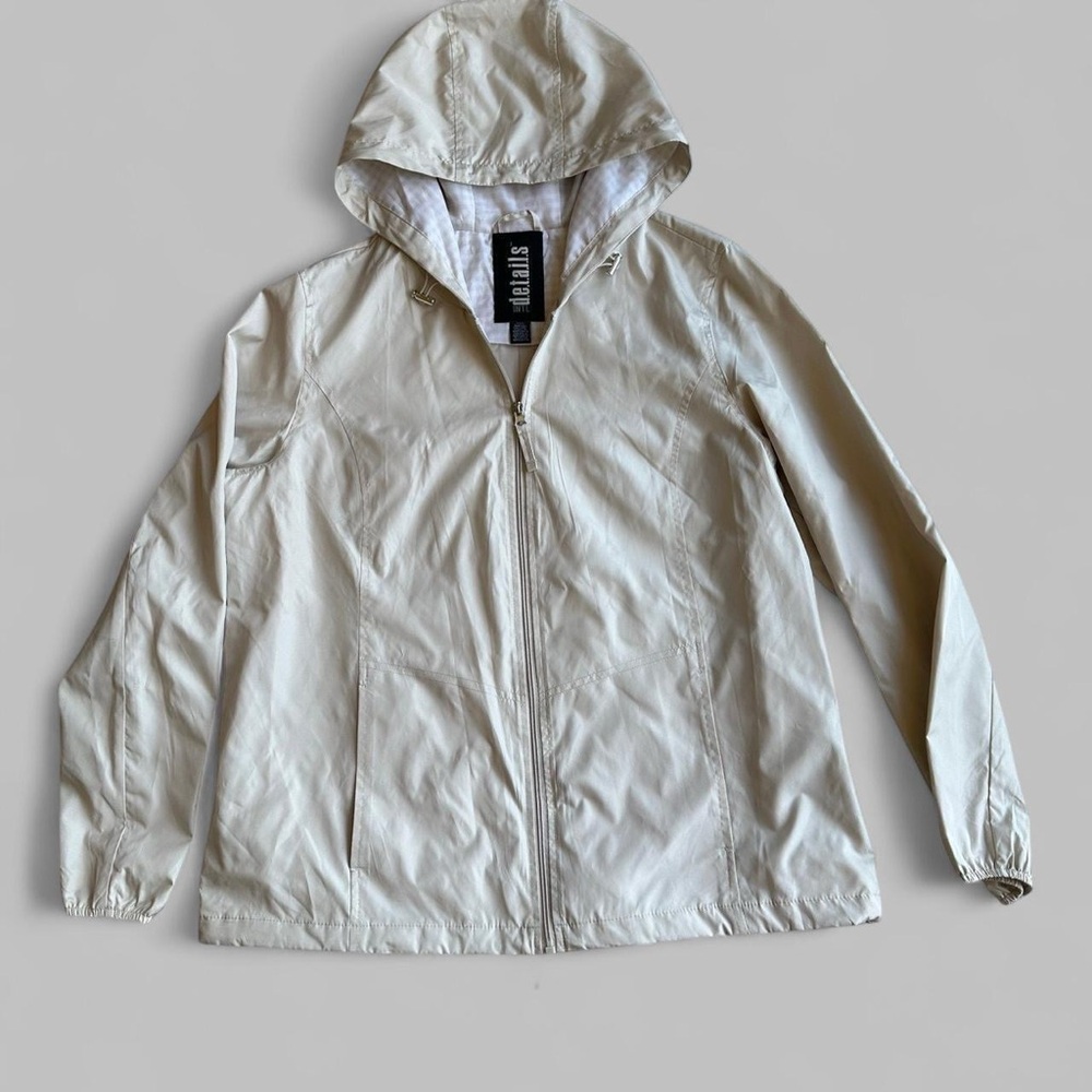 Windbreaker Woman’s cream with gingham lining Large